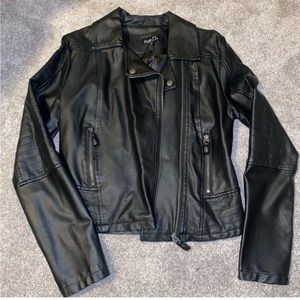 Rue21 Faux Leather Jacket, Black Size Small